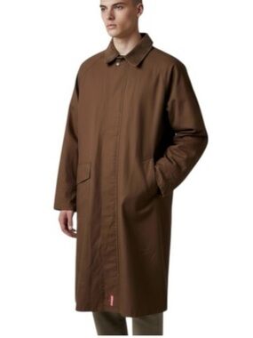Vintage Marlboro Brown Men's Trench Coat